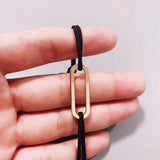 French menottes Bracelet on cord 925 Silver High Jewelry Gift