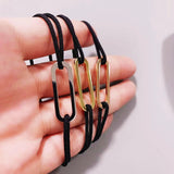 French menottes Bracelet on cord 925 Silver High Jewelry Gift