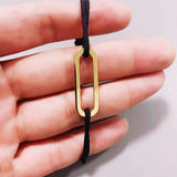 French menottes Bracelet on cord 925 Silver High Jewelry Gift