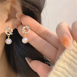 French Opal Earrings Female Little Mermaid Ji Pearl Earrings