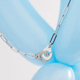 925 Sterling Silver Menottes Necklace French Collier Men Jewelry
