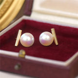 French Style Pearl Earrings for Autumn and Winter