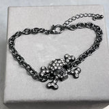 French Punk Hip-hop Gothic Skull Bracelet For Women Men