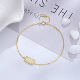 French S925 Silver Plated Bracelet with Diamond Case