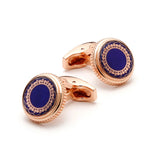 French Men's Cufflinks Rose Retro Pattern Business Shirts Cuff Link