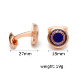 French Men's Cufflinks Rose Retro Pattern Business Shirts Cuff Link