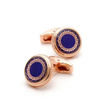 French Men's Cufflinks Rose Retro Pattern Business Shirts Cuff Link