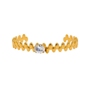 French Natural Stone Bracelet Titanium Steel Bangle YS479