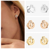 French Pour Femme 925 Silver Handcuff Earrings Women's Party Favor