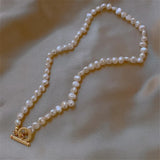 French Retro Classic Baroque Pearl Necklace