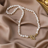 French Retro Classic Baroque Pearl Necklace