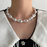 French Retro Classic Baroque Pearl Necklace