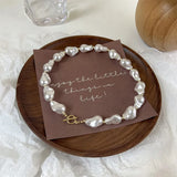 French Retro Classic Baroque Pearl Necklace