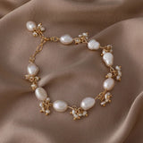 French Retro Style Natural Pearl Bracelets Women Ins Style