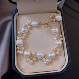 French Retro Style Natural Pearl Bracelets Women Ins Style