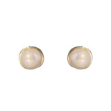 French Romantic Pearl Round Stud Earrings Jewelry