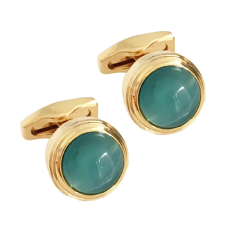 French Semi-precious Stone Cufflinks for Men