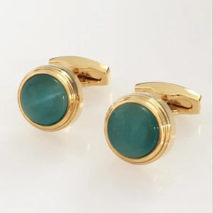 French Semi-precious Stone Cufflinks for Men