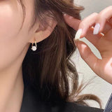 French Zircon Metal Earrings for Halloween