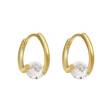 French Zircon Metal Earrings for Halloween