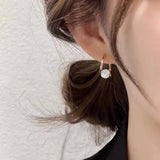 French Zircon Metal Earrings for Halloween