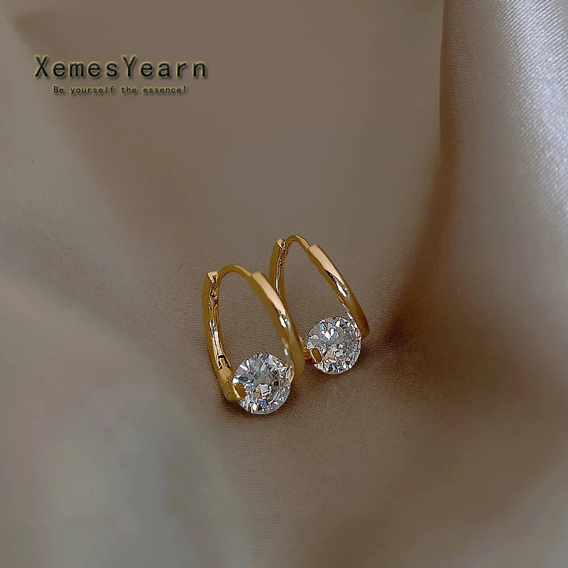French Zircon Metal Earrings for Halloween