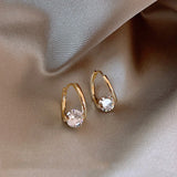 French Zircon Metal Earrings for Halloween