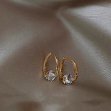 French Zircon Metal Earrings for Halloween