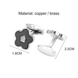 French Shirt Cufflinks High Golden Lucky Clover Flower Business Banquet Wedding