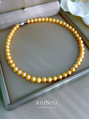 French Vintage Fritillaria Pearl Collar Chain Necklace