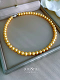French Vintage Fritillaria Pearl Collar Chain Necklace