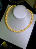 French Vintage Fritillaria Pearl Collar Chain Necklace