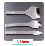 European LeatherCraft Hole Punch Set 3.38/3.85/3.0/2.7mm
