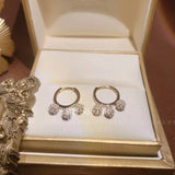 French Style Pearl Ball Earrings with High-grade Ear Clasp
