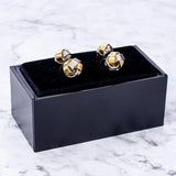 French Style Double Knot Cufflinks Metal Cuff Buttons Business Wedding Man Gift