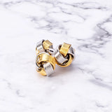 French Style Double Knot Cufflinks Metal Cuff Buttons Business Wedding Man Gift
