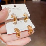 French Temperament Pearl C Earrings