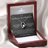 To My Mom Gift Necklace From Daughter Love Heart Pendant Women Birthday Silver