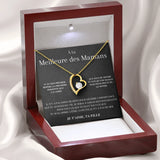 To My Mom Gift Necklace From Daughter Love Heart Pendant Women Birthday Silver