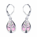 French Tree of Life Drop Earrings Jewelry Gift for Women
