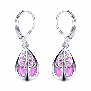 French Tree of Life Drop Earrings Jewelry Gift for Women