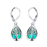 French Tree of Life Drop Earrings Jewelry Gift for Women