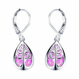 French Tree of Life Drop Earrings Jewelry Gift for Women