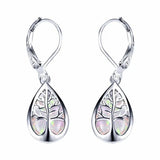 French Tree of Life Drop Earrings Jewelry Gift for Women