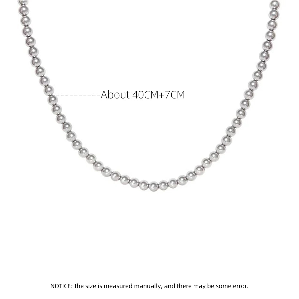French Vintage Grey Pearls Necklace Women Choker Party Jewelry