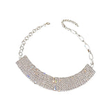 French Vintage Rhinestone Necklaces Bohemian Clavicle Chain Exaggerated Chokers