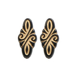 French Diamond Retro Antique Acrylic Beads DIY Earrings Stud
