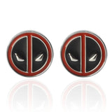 Red Superhero Sleeve Cufflinks for French Men Shirts