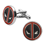 Red Superhero Sleeve Cufflinks for French Men Shirts
