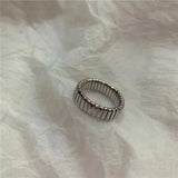 French Plated Watch with Line Ring Cold Wind Europe America Tide